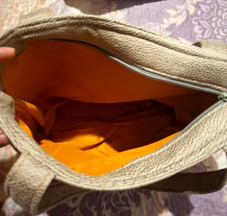 Bolso mujer vaquero y beige