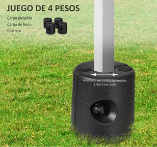 Pack 4 Pesos para Carpas Plegables