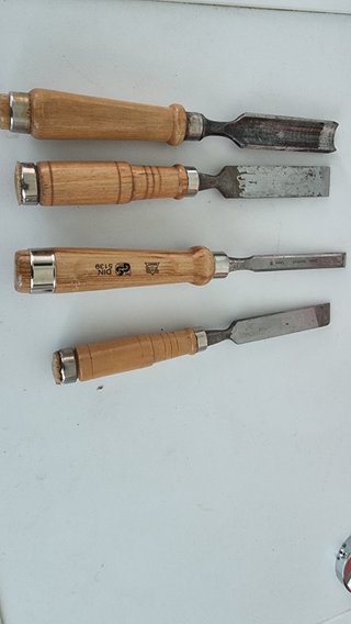 Formones para talla de madera (4 uds)