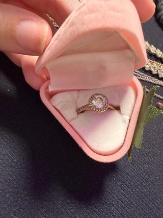 Anillo Swarovski Oro Blanco