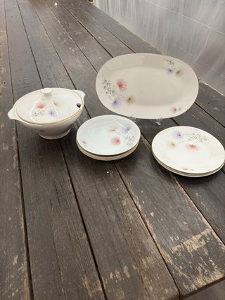 Juego vajilla Porcelanit / Sta Clara