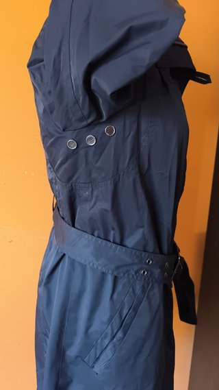 Parka Zara Azul Marino Impermeable Talla M