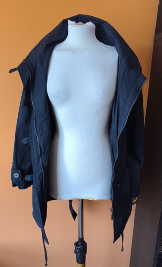 Parka Zara Azul Marino Impermeable Talla M