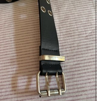 Cintura Bershka donna nera con borchie