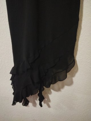Vestido gasa El Corte Inglés negro