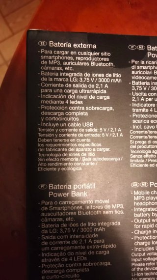 Batería Externa Silver Crest Powerbank