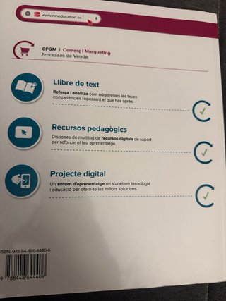 Libros de texto FP grado de Comercio