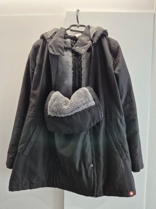 Abrigo Maternidad Wombat & Co Negro