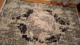Alfombra 240x155 cm Beige y Negro