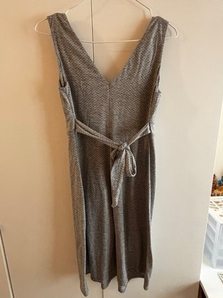 Vestido Etam lunares gris talla 38