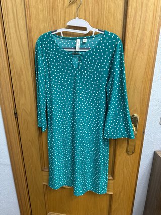 Vestido TACERA verde lunares talla S