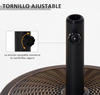 Base para sombrilla de jardín
