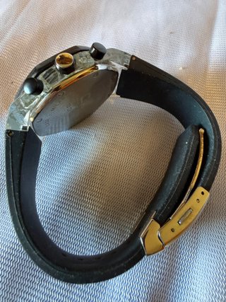 Orologio Uomo OK Kreado Cronografo Nero Argento