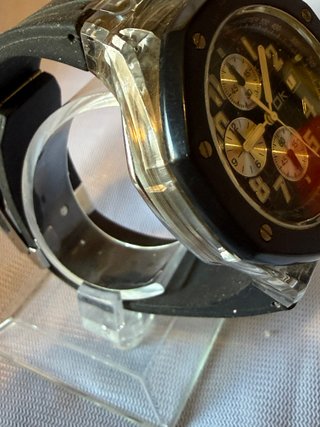 Orologio Uomo OK Kreado Cronografo Nero Argento