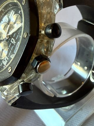 Orologio Uomo OK Kreado Cronografo Nero Argento