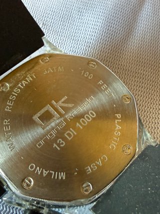 Orologio Uomo OK Kreado Cronografo Nero Argento