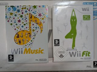 Nintendo Wii, Wii Sports, tabla Wii Fit y juegos