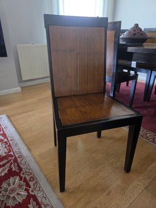 Mesa comedor extensible + 8 sillas madera