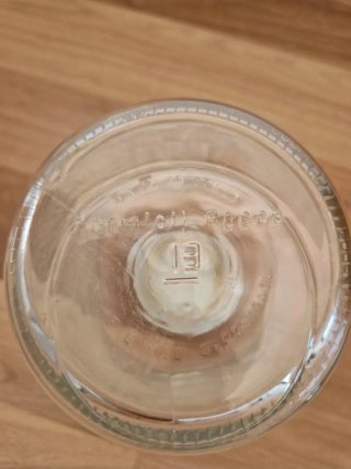 Tarro de cristal XL con tapa dorada