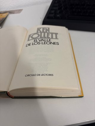Libro de Ken Follet el valle de los leones