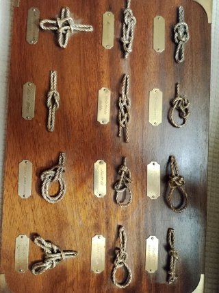 Cuadro Nudos Marineros Madera y Metal