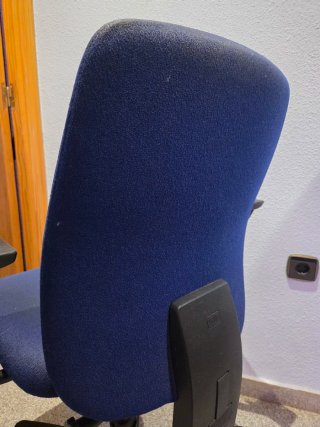 Silla de oficina azul para escritorio