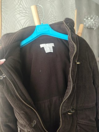 Abrigo Zara plumífero marrón Talla S