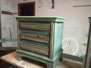 Mesitas de noche rústicas de madera
