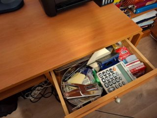 Mesa escritorio madera marrón