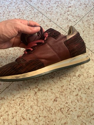 Sneakers Philippe Model Bordeaux Taglia 40 glitter