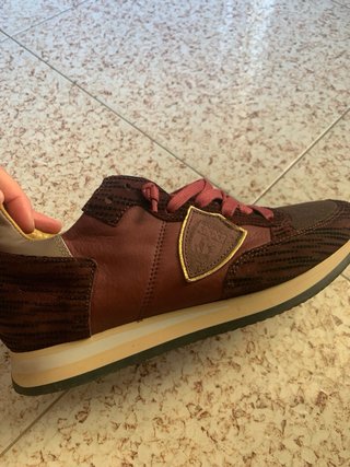 Sneakers Philippe Model Bordeaux Taglia 40 glitter
