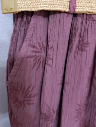 Pantalón ancho estampado floral