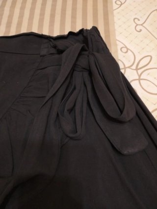 Falda cruzada negra Talla S/M
