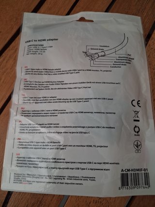 Adaptador USB-C Macho a HDMI Hembra