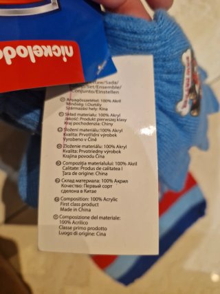 Conjunto Gorro y Guantes Patrulla Canina Azul