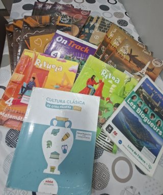 Lote 9 libros texto 4° ESO