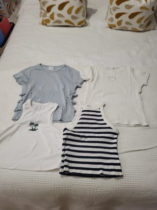 Lote 4 Camisetas Zara Niña 13-14 años