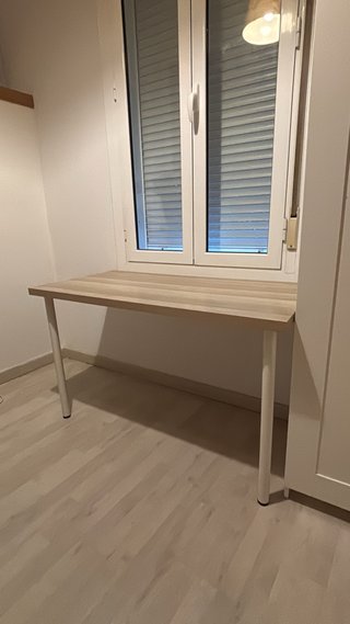 Mesa escritorio efecto roble 120x60 cm