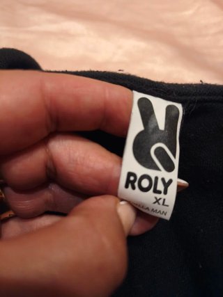 Polo Roly Manga Corta Negro