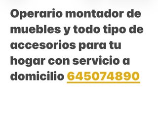 Montador muebles en Cartagena