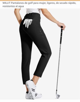 Pantalón golf Willit Mujer Talla L Negro