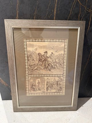 Dúo de cuadros vintage religiosos