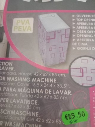 Funda protectora lavadora MSV