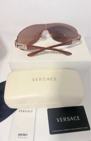 Gafas de sol Versace Marrón y Dorado