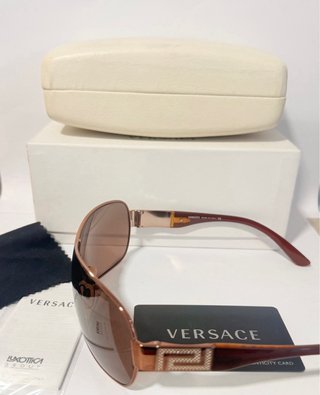 Gafas de sol Versace Marrón y Dorado