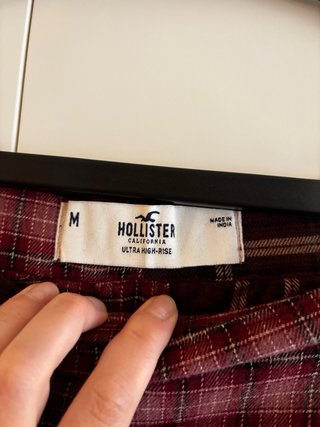 Falda Hollister cuadros talla M