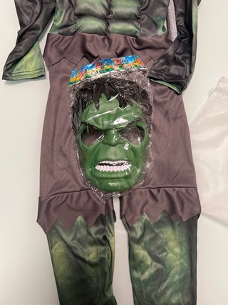 Disfraz Hulk niño acolchado Talla S