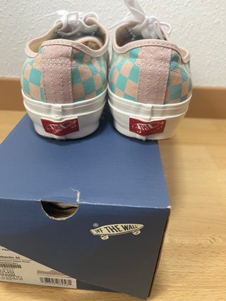 Zapatillas Vans Checkerboard Rosa y Turquesa
