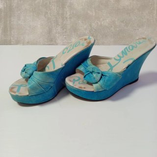 Tacones Zancos Y2K Azul