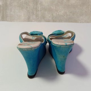 Tacones Zancos Y2K Azul